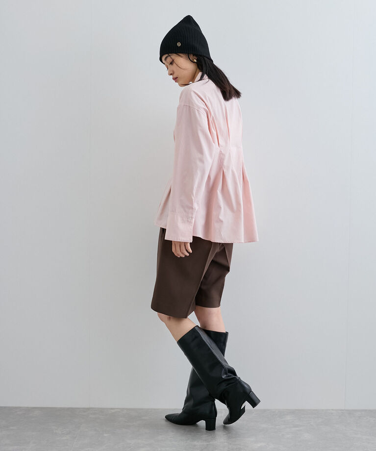 VIS「【POLO BCS】VIS別注ウエストタックフレアシャツ【洗える】」|シャツ・ブラウス|