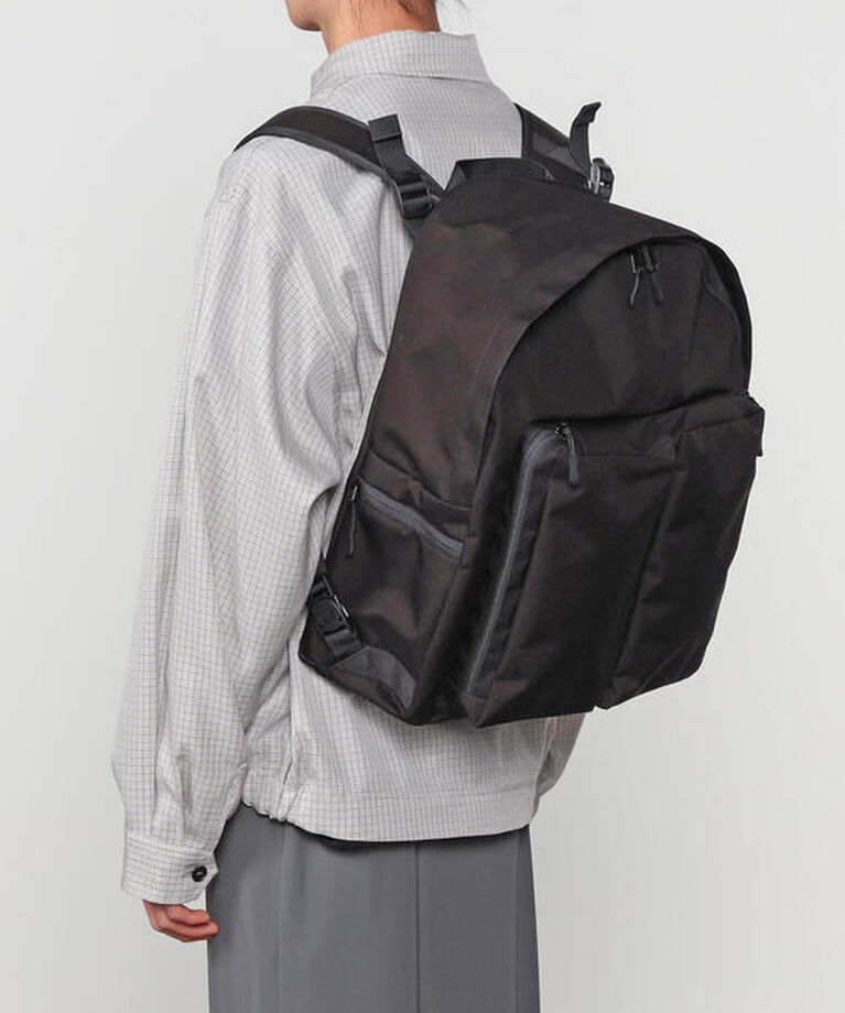  「bagjack | コーデュラナイロン 2ポケットデイパック」|リュック|BLACK