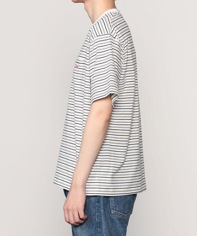 DANTON「DANTON | ポケットTシャツ STRIPE MEN」|Tシャツ・カットソー|