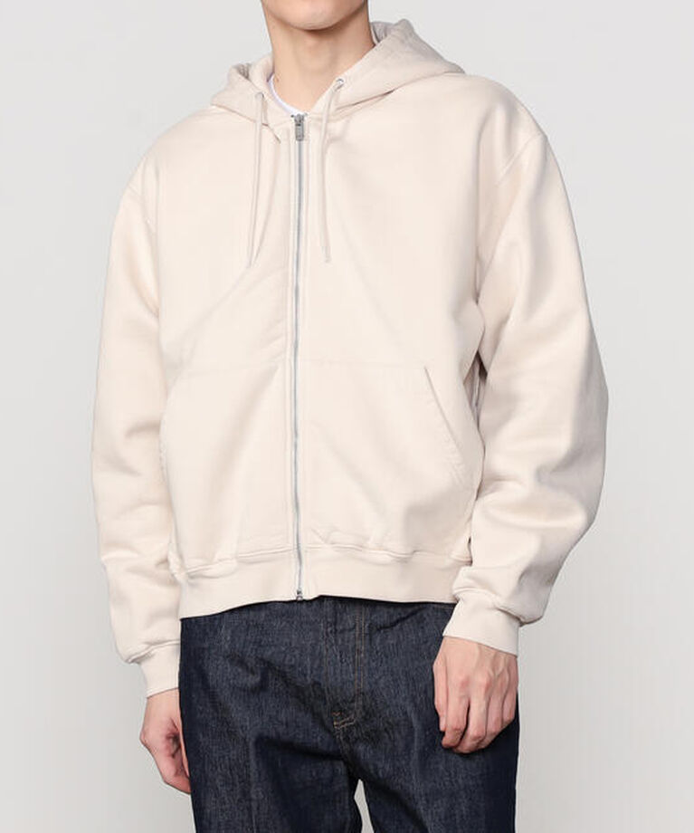  「ndx | 〈別注〉 コットン ジップパーカー MEN」|パーカー|OFFWHITE