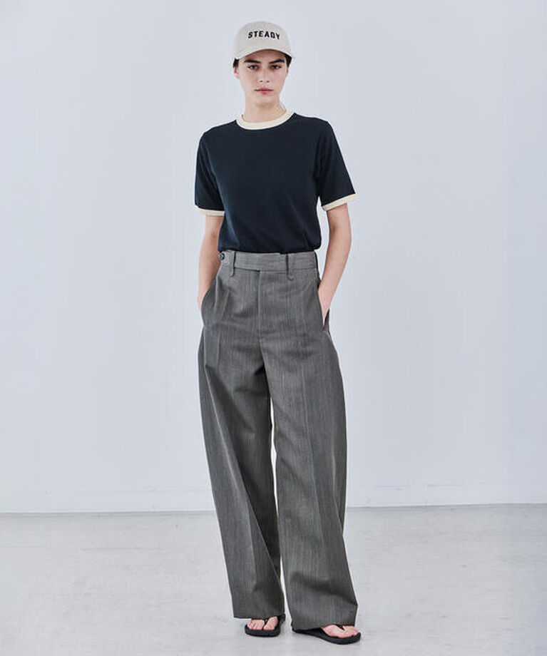  「RYE TENDER | 〈別注〉リンガーニットTシャツ WOMEN」|ニット・セーター|