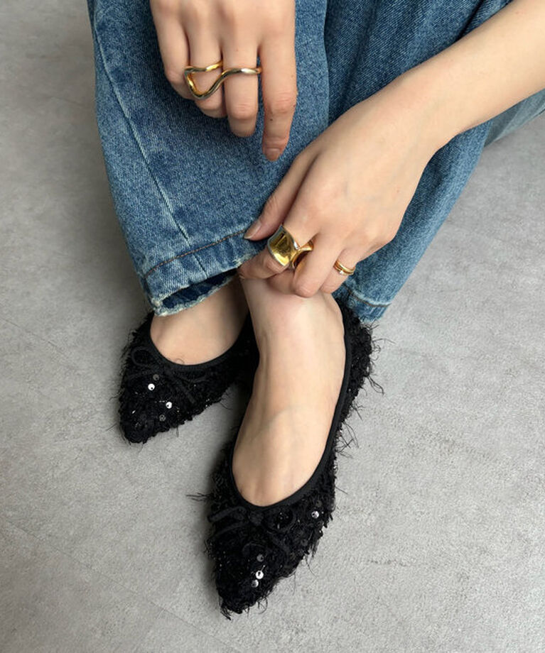  「ポインテッドバレエシューズ」|ロングブーツ|