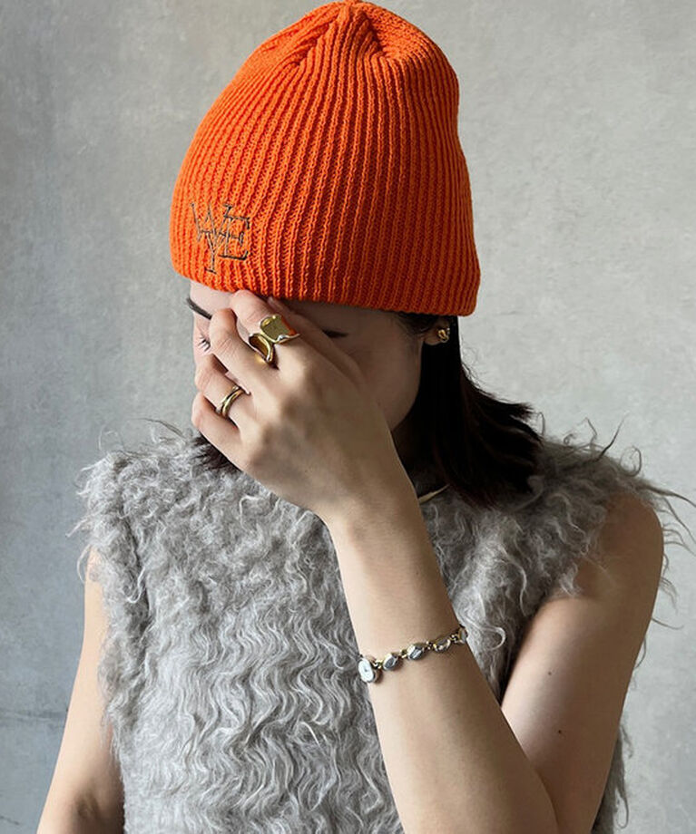 「ロゴ刺繍ニット帽」|ハット|