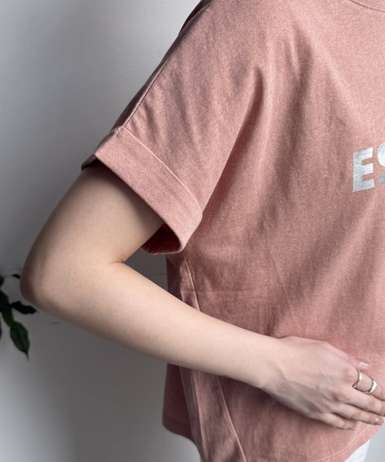 「【WEB限定】 箔プリントロールアップTEE」|Tシャツ・カットソー|