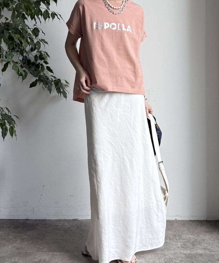  「【WEB限定】 箔プリントロールアップTEE」|Tシャツ・カットソー|