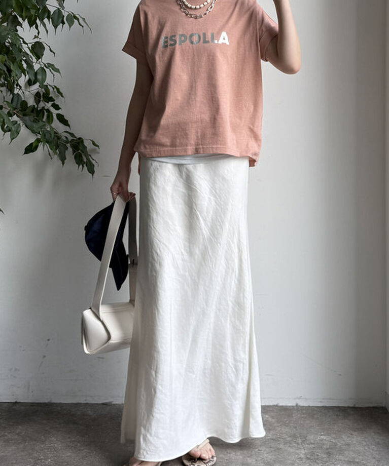  「【WEB限定】 箔プリントロールアップTEE」|Tシャツ・カットソー|