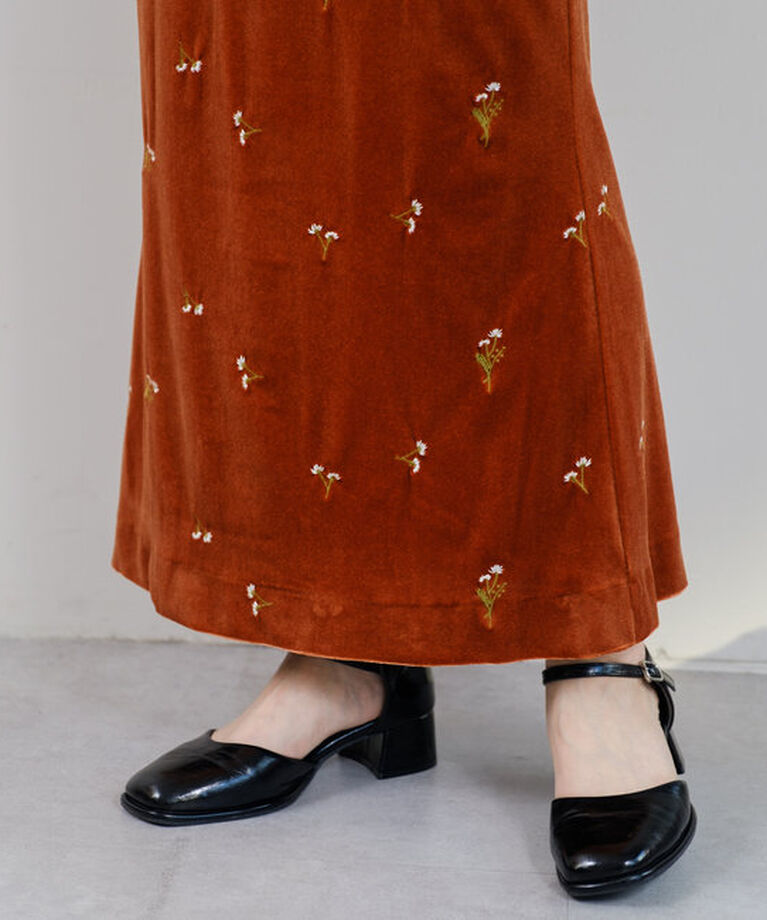  「【オケージョンドレス/結婚式】velour bell sleeve dress」|ドレス|