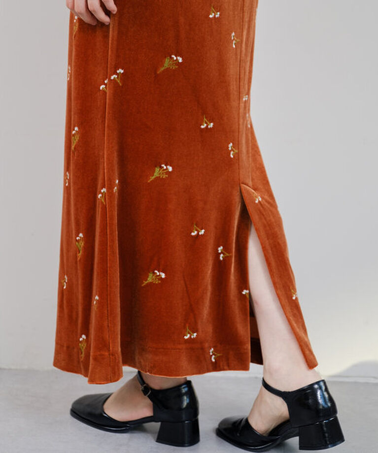  「【オケージョンドレス/結婚式】velour bell sleeve dress」|ドレス|