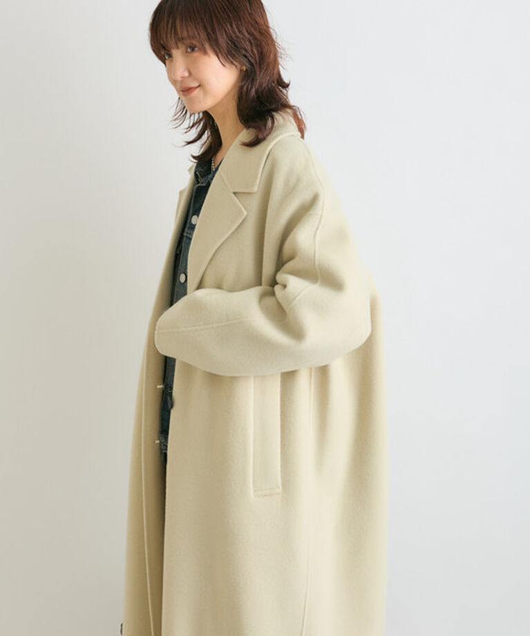  「【軽やかに着れる】リバーロングテーラーコート」|その他|