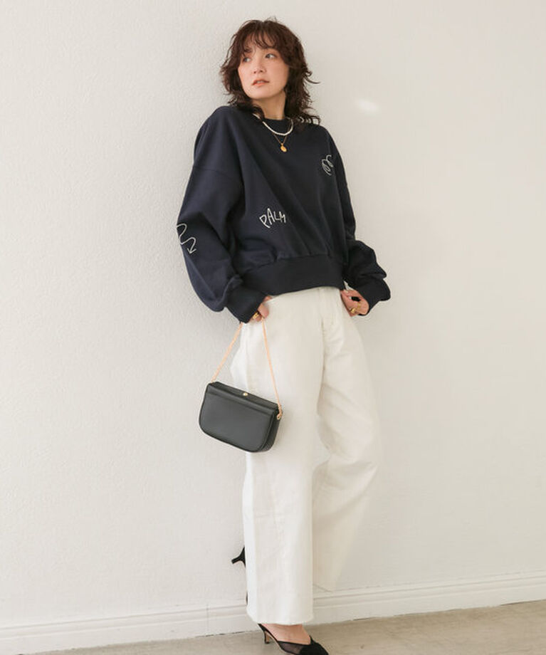  「【MONN.:.(モン)】neat wide DENIM」|デニム|