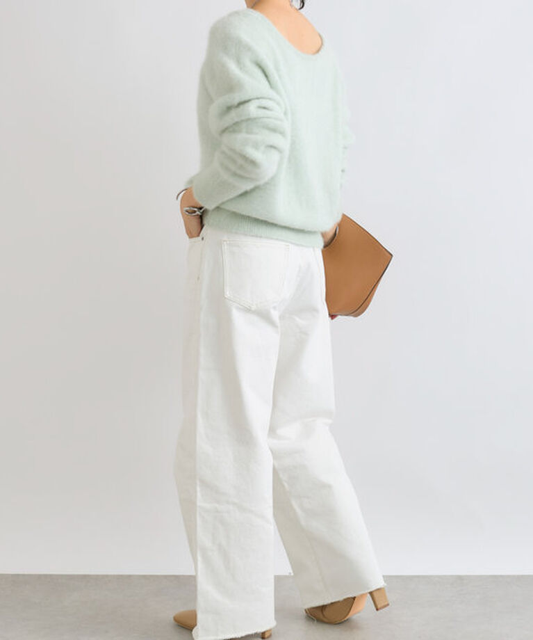  「【MONN.:.(モン)】neat wide DENIM」|デニム|