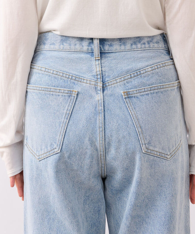  「【MONN.:.(モン)】neat wide DENIM」|デニム|