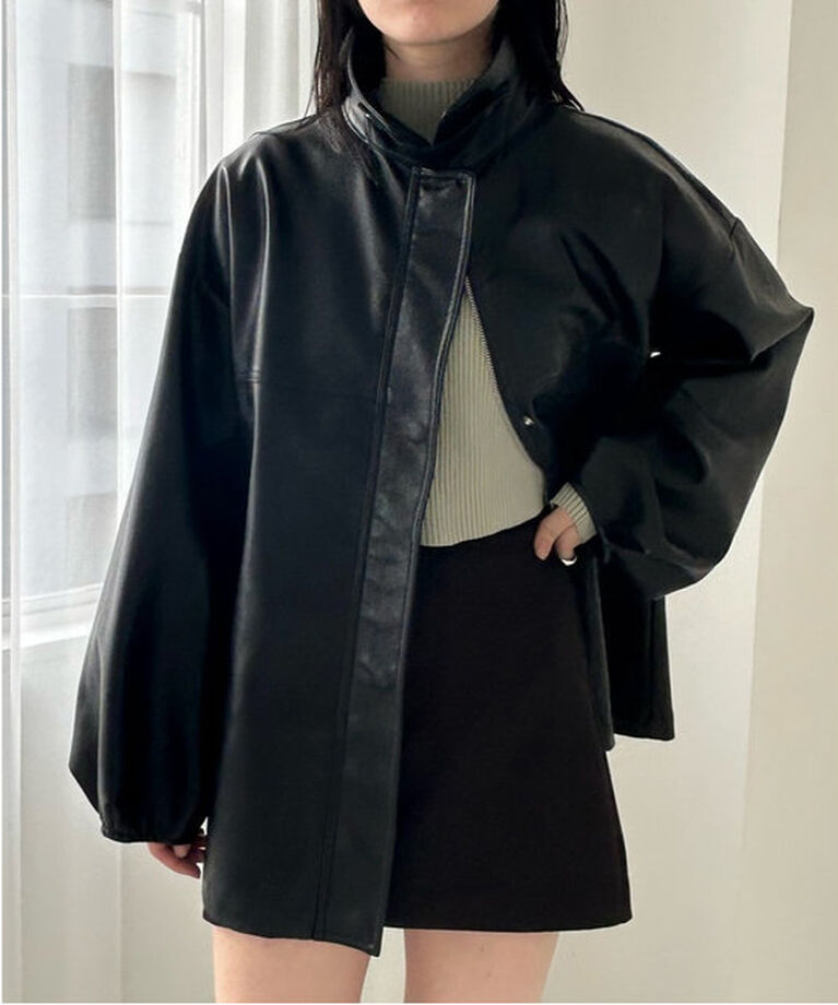  「【3色展開】フェイクレザージャケット」|その他|