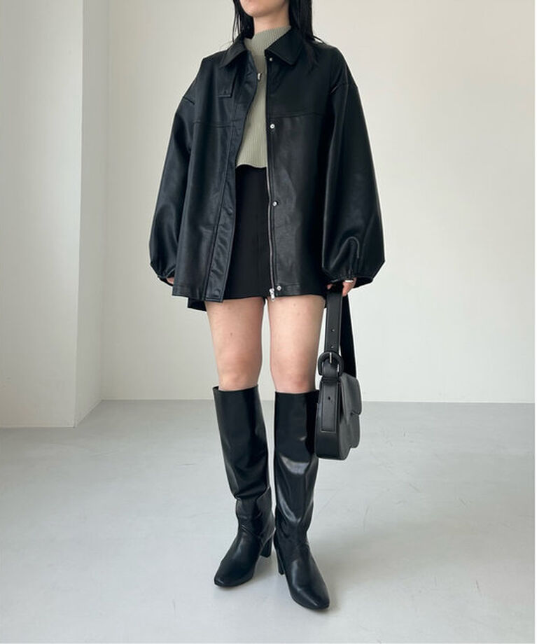  「【3色展開】フェイクレザージャケット」|その他|