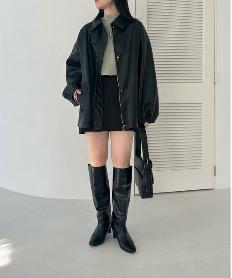  「【3色展開】フェイクレザージャケット」|その他|