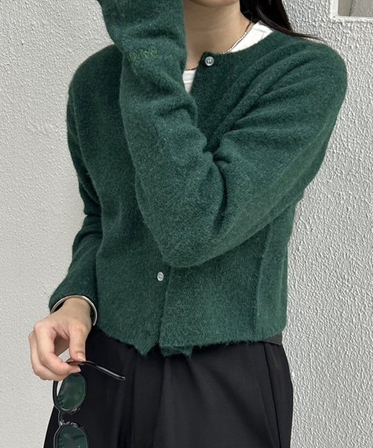  「【レイヤードスタイルも◎】PARIS刺繍カーディガン」|カーディガン|