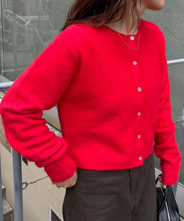  「【レイヤードスタイルも◎】PARIS刺繍カーディガン」|カーディガン|