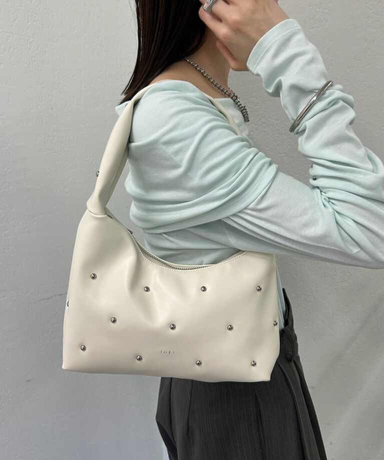  「loti スタッズホーボーBAG」|トートバッグ|