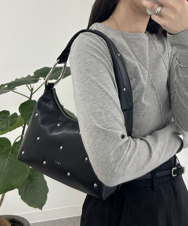  「loti スタッズホーボーBAG」|トートバッグ|