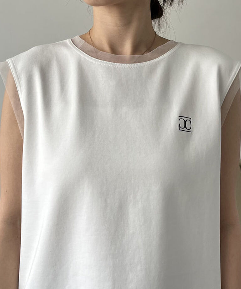  「【リバイバルアイテム】1ポイントノースリーブTシャツ」|Tシャツ・カットソー|