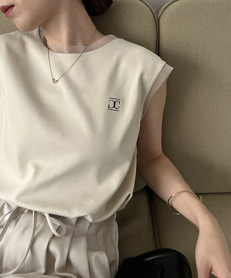  「【リバイバルアイテム】1ポイントノースリーブTシャツ」|Tシャツ・カットソー|