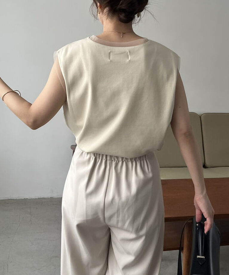  「【リバイバルアイテム】1ポイントノースリーブTシャツ」|Tシャツ・カットソー|