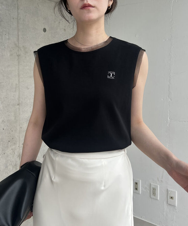  「【リバイバルアイテム】1ポイントノースリーブTシャツ」|Tシャツ・カットソー|