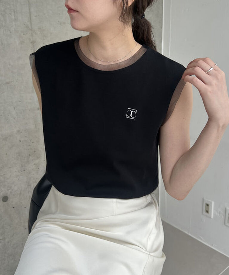  「【リバイバルアイテム】1ポイントノースリーブTシャツ」|Tシャツ・カットソー|