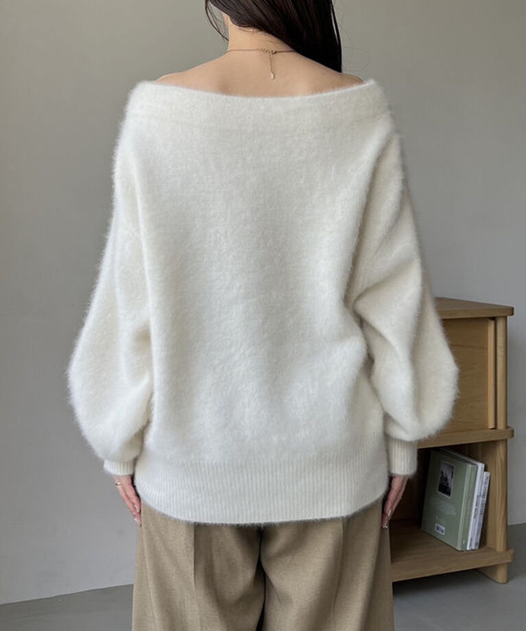  「【C.L】FOXカシミアボートネックニット」|ニット・セーター|