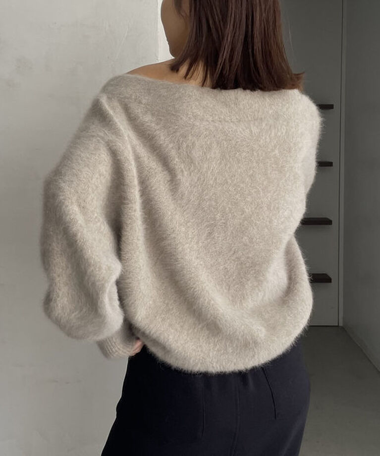  「【C.L】FOXカシミアボートネックニット」|ニット・セーター|