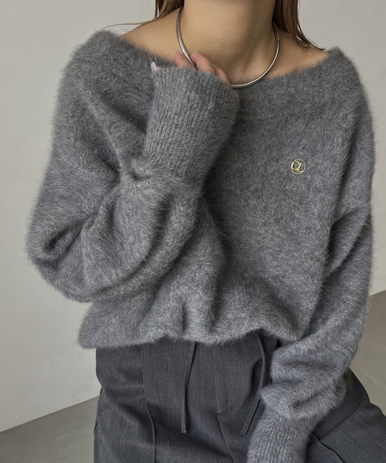  「【C.L】FOXカシミアボートネックニット」|ニット・セーター|