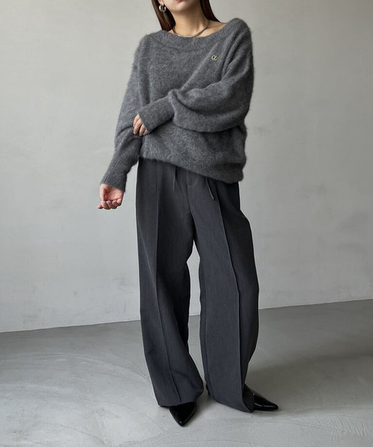  「【C.L】FOXカシミアボートネックニット」|ニット・セーター|