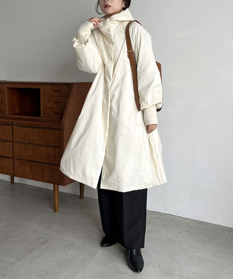  「【サイズ展開あり】【C.L】ナイロンフーデットコート」|その他|アイボリー