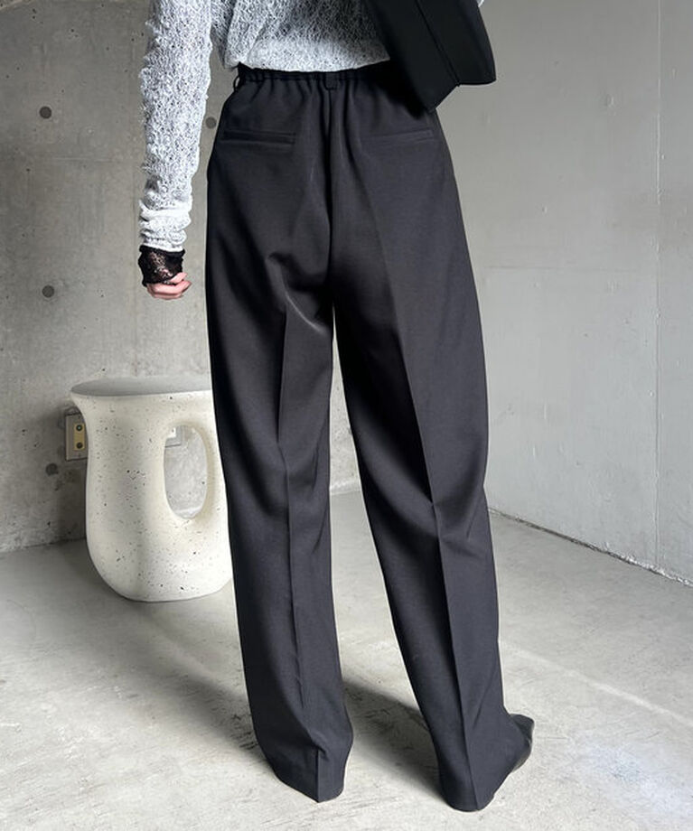  「【低身長・高身長サイズあり】タックストレートパンツ」|チノ|