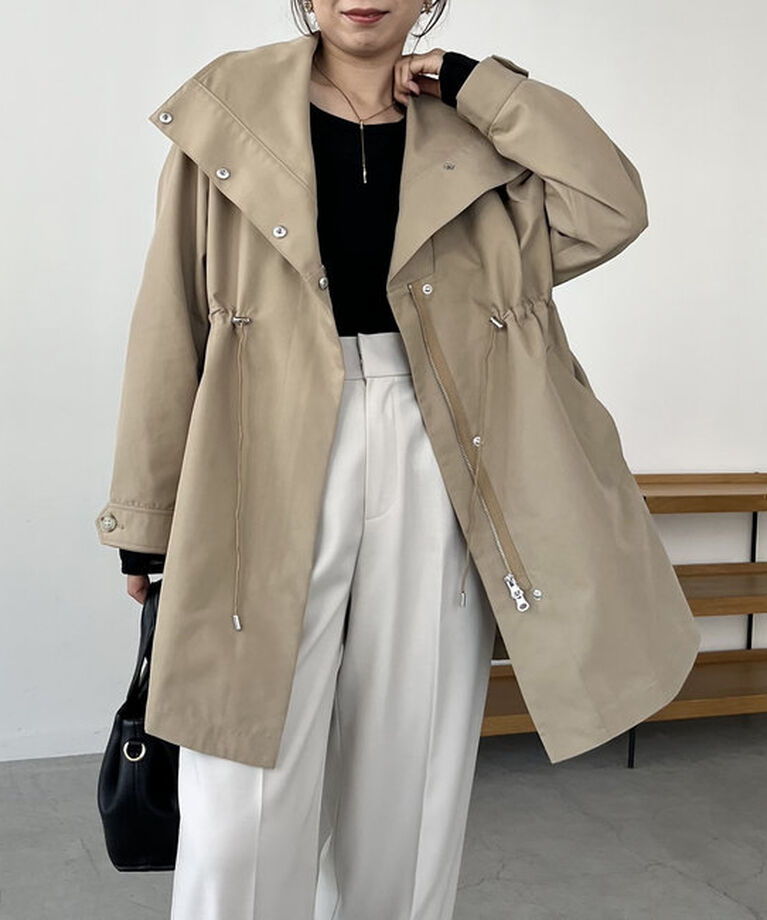  「【サイズ展開あり】ドロストスタンドコート」|その他|
