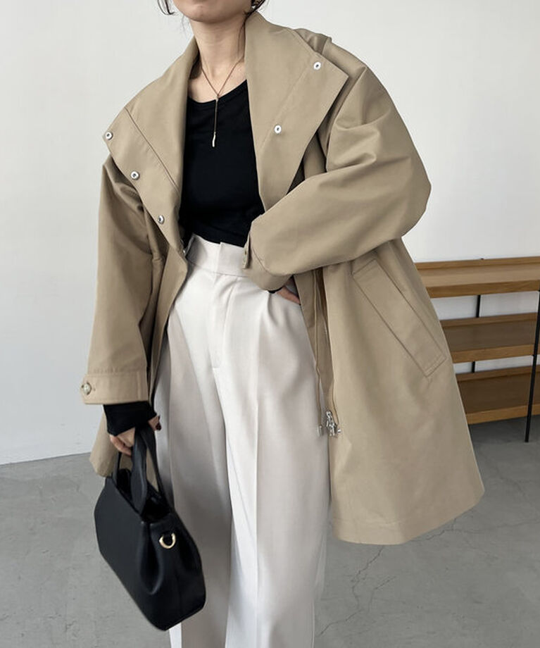  「【サイズ展開あり】ドロストスタンドコート」|その他|