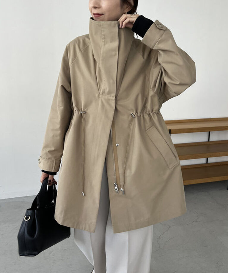  「【サイズ展開あり】ドロストスタンドコート」|その他|