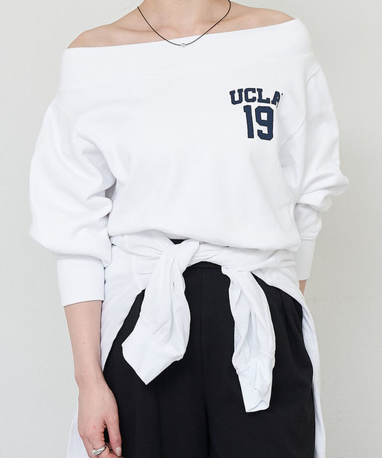  「《大人気》【GOOD ROCK SPEED】college オフショルスウェット」|Tシャツ・カットソー|