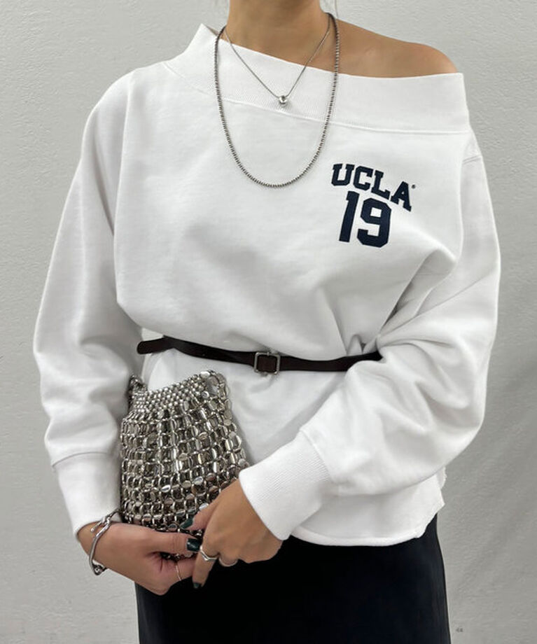  「《大人気》【GOOD ROCK SPEED】college オフショルスウェット」|Tシャツ・カットソー|