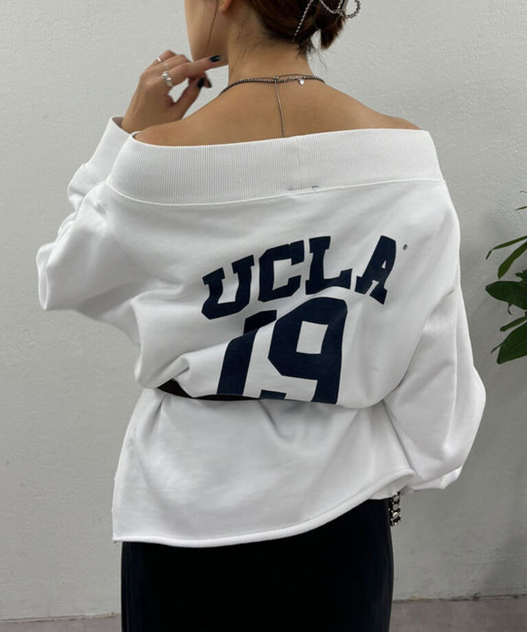  「《大人気》【GOOD ROCK SPEED】college オフショルスウェット」|Tシャツ・カットソー|