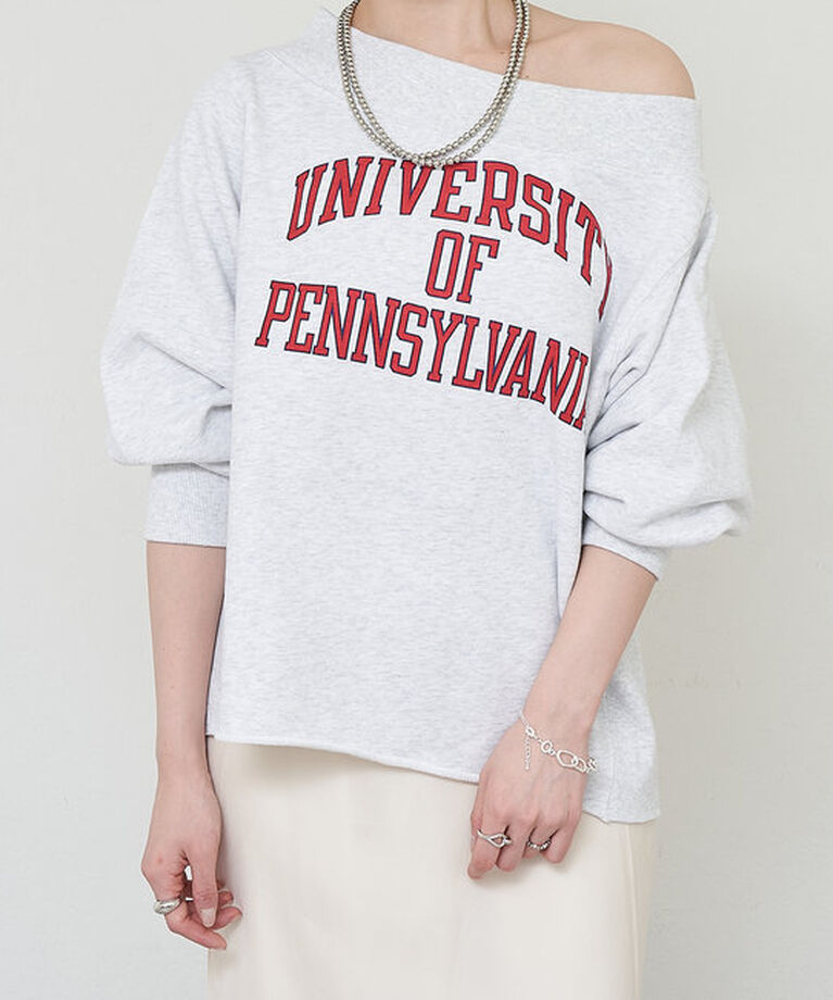  「《大人気》【GOOD ROCK SPEED】college オフショルスウェット」|Tシャツ・カットソー|