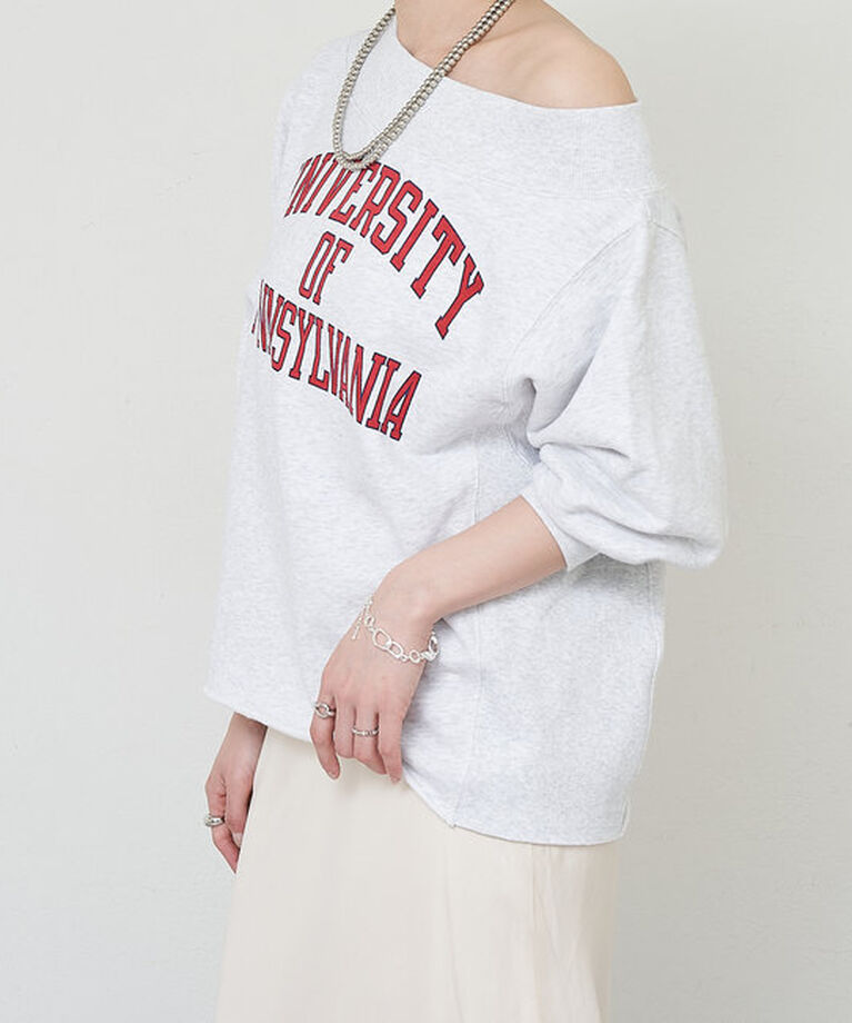  「《大人気》【GOOD ROCK SPEED】college オフショルスウェット」|Tシャツ・カットソー|