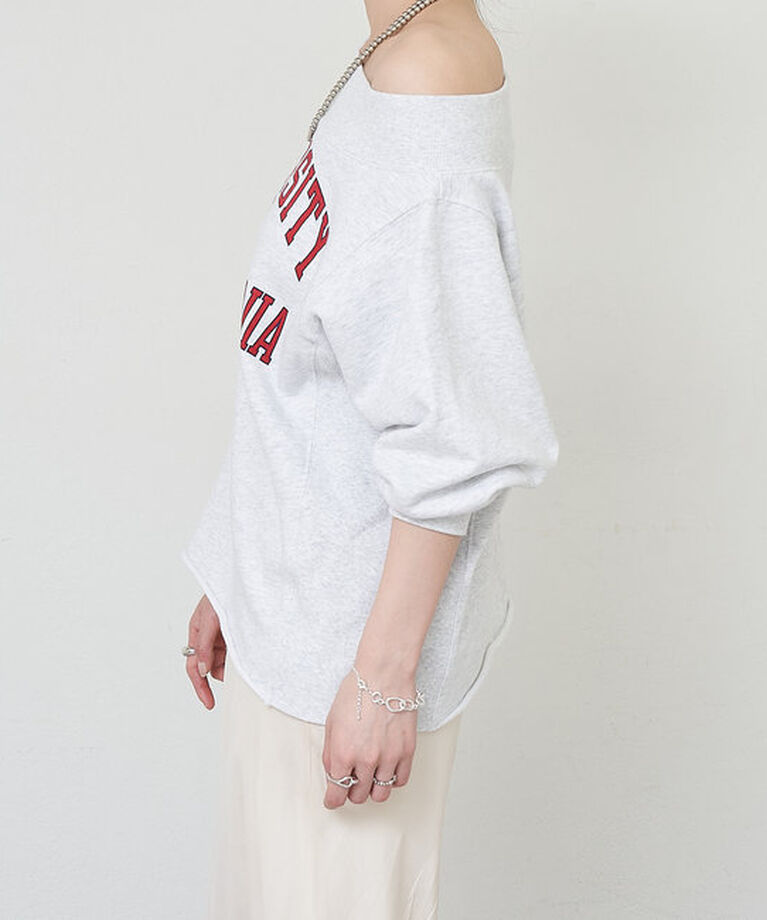  「《大人気》【GOOD ROCK SPEED】college オフショルスウェット」|Tシャツ・カットソー|