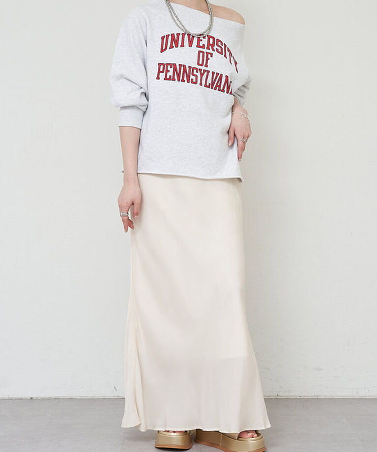  「《大人気》【GOOD ROCK SPEED】college オフショルスウェット」|Tシャツ・カットソー|