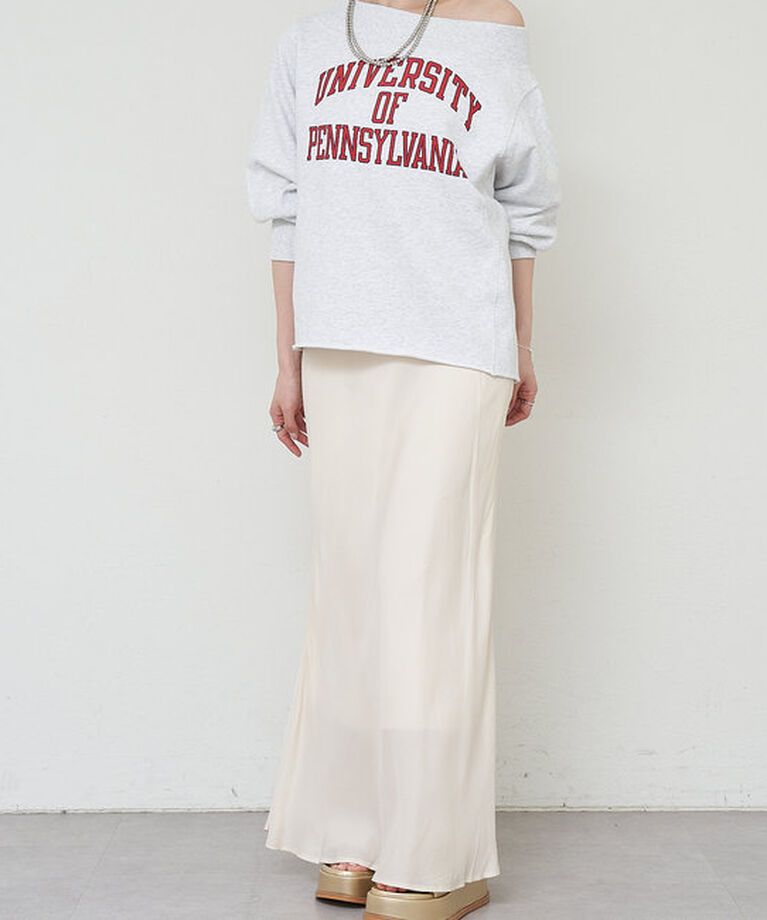  「《大人気》【GOOD ROCK SPEED】college オフショルスウェット」|Tシャツ・カットソー|