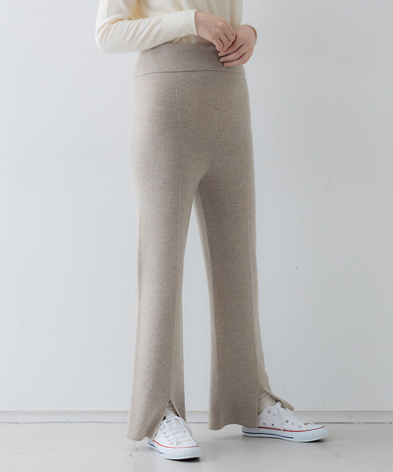 collex「【セットアップ対応】ファインウールニットパンツ」|ニット・セーター|ベージュ