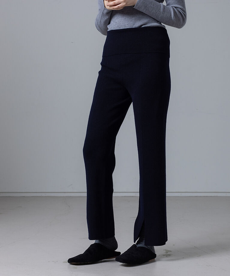 collex「【セットアップ対応】ファインウールニットパンツ」|ニット・セーター|ネイビー