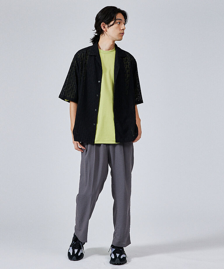 ABAHOUSE「【ドローコード】Wシルケット ドレープ Tシャツ / オーバーサイズ」|Tシャツ・カットソー|