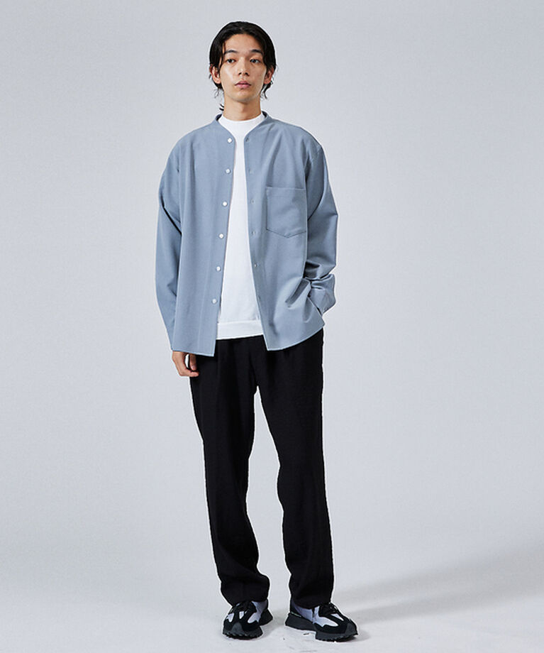 ABAHOUSE「【リラックスパンツ】クレープストレッチ ワイドテーパードパンツ」|その他|