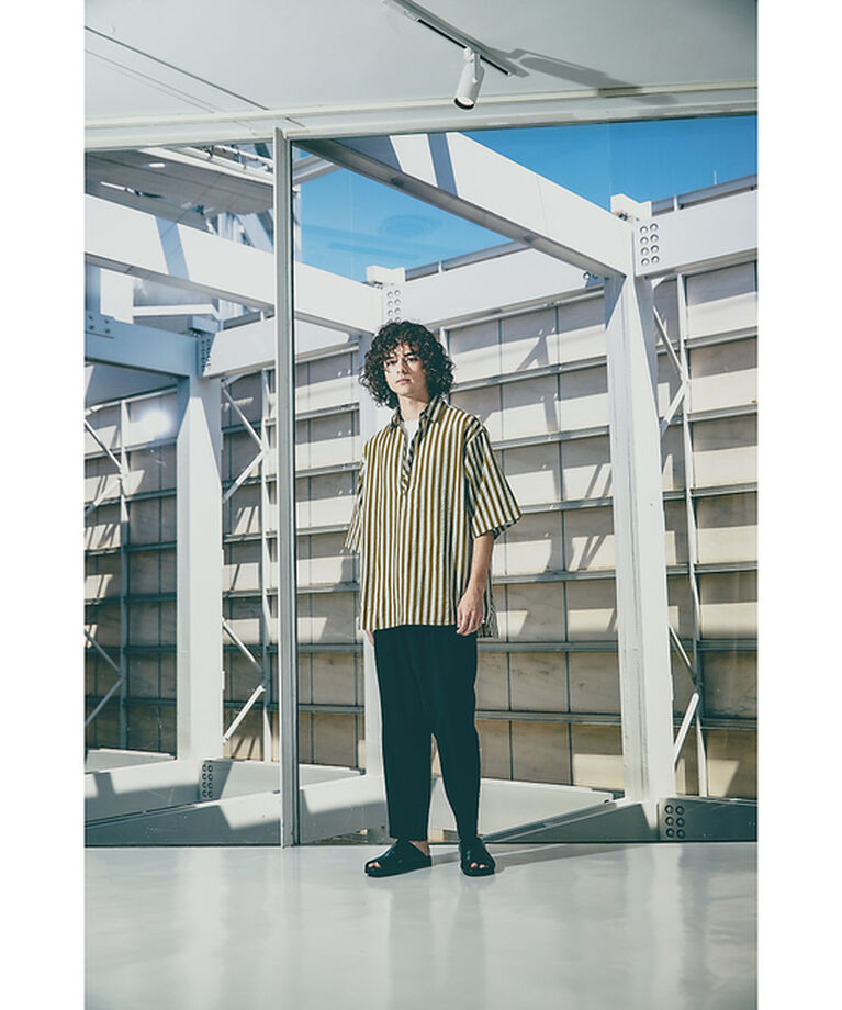 ABAHOUSE「【リラックスパンツ】クレープストレッチ ワイドテーパードパンツ」|その他|